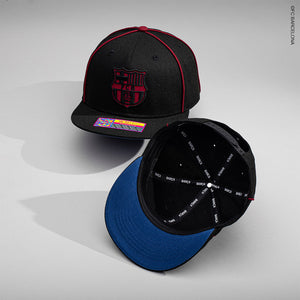 Fan Ink Cali Night Snapbacks on a grey background.